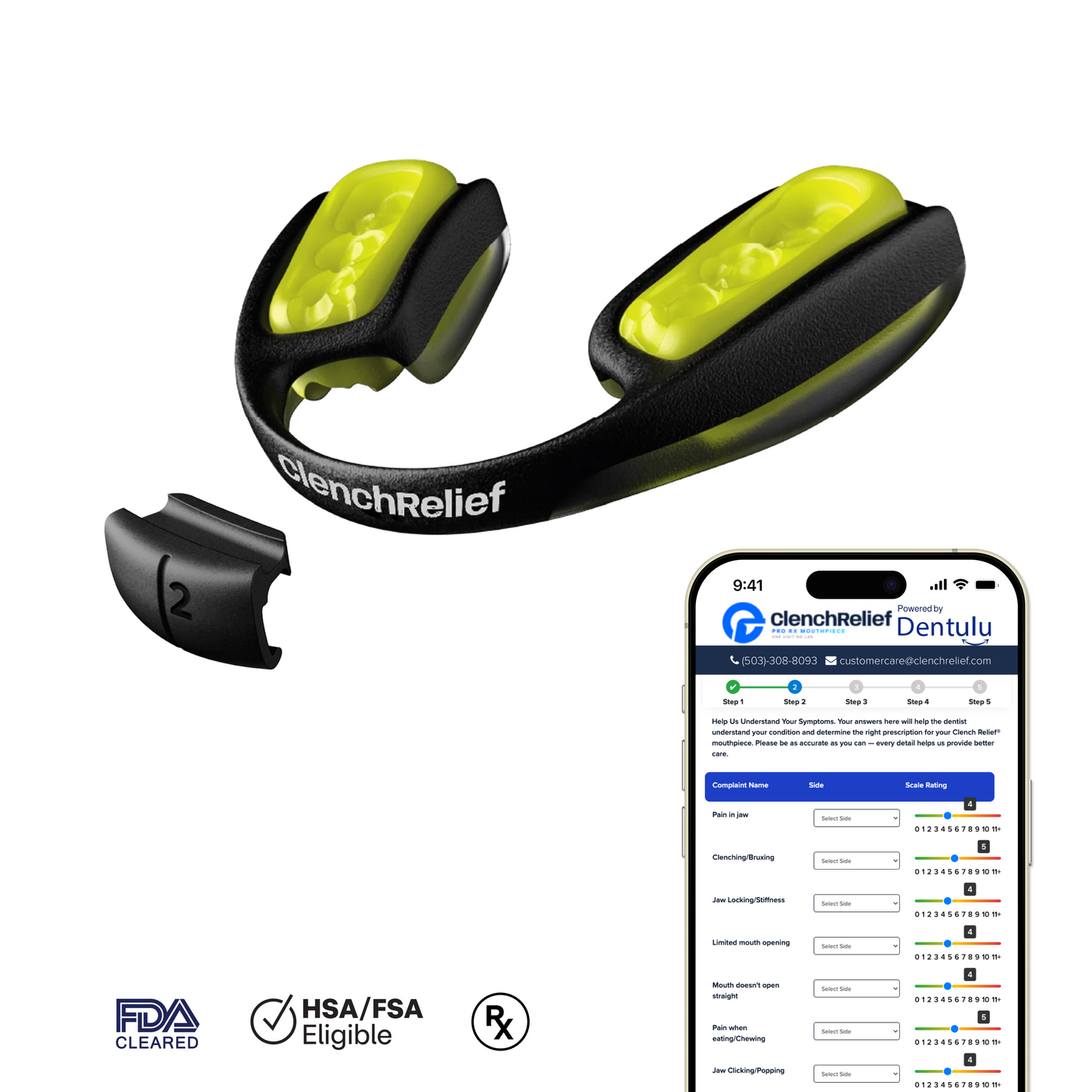 Clench Relief® Pro Rx TMJ Mouthpiece — With Teledentistry Prescription