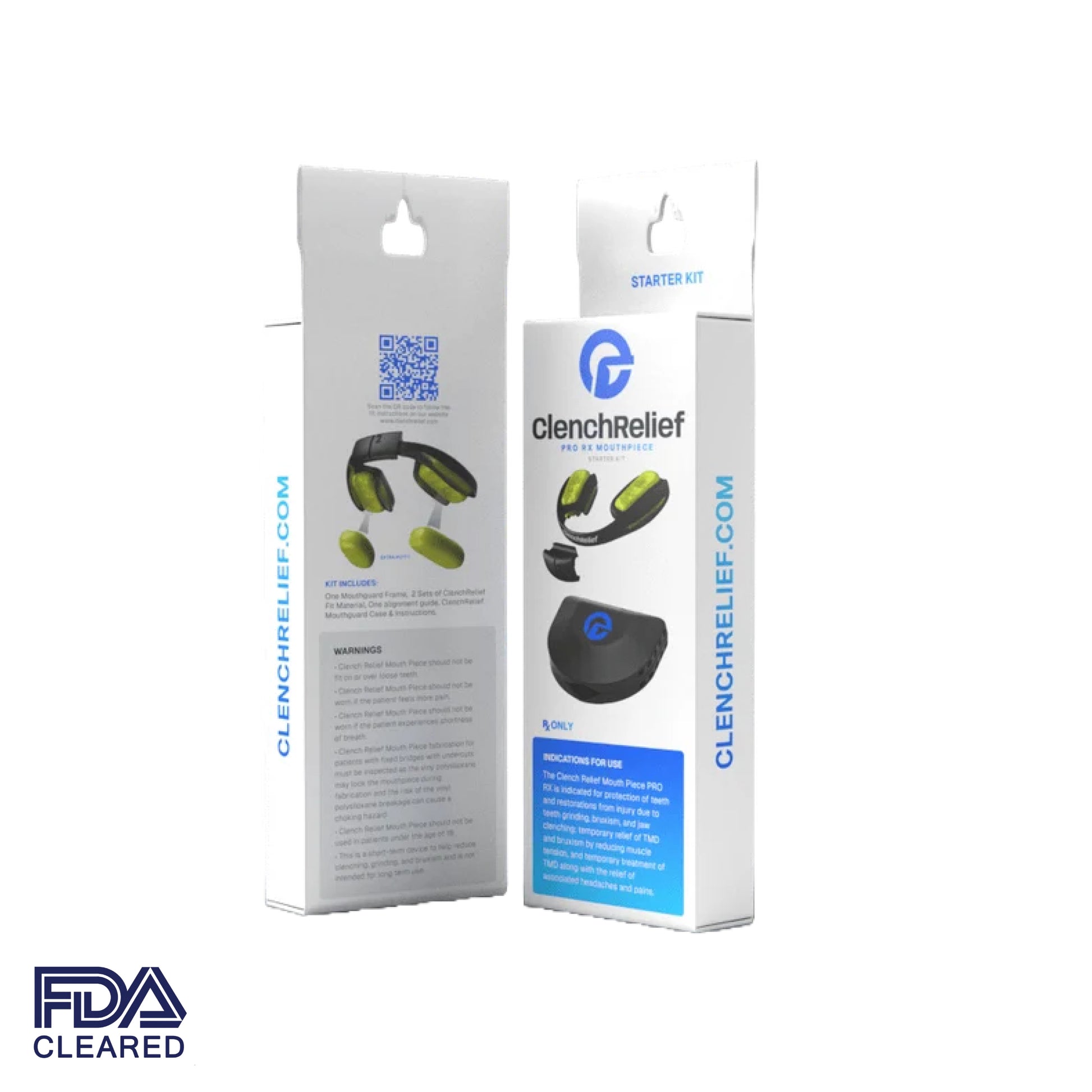 Clench Relief Pro Rx TMJ Mouthpiece Starter kit